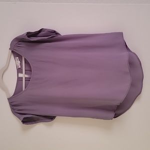 Pink Rose Purple Shirt Size Large Lightweight